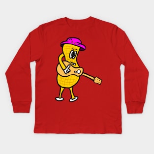 Peanuts music Kids Long Sleeve T-Shirt